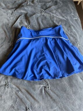 Old Navy Royal Blue Skater Athletic Skort with White Piping